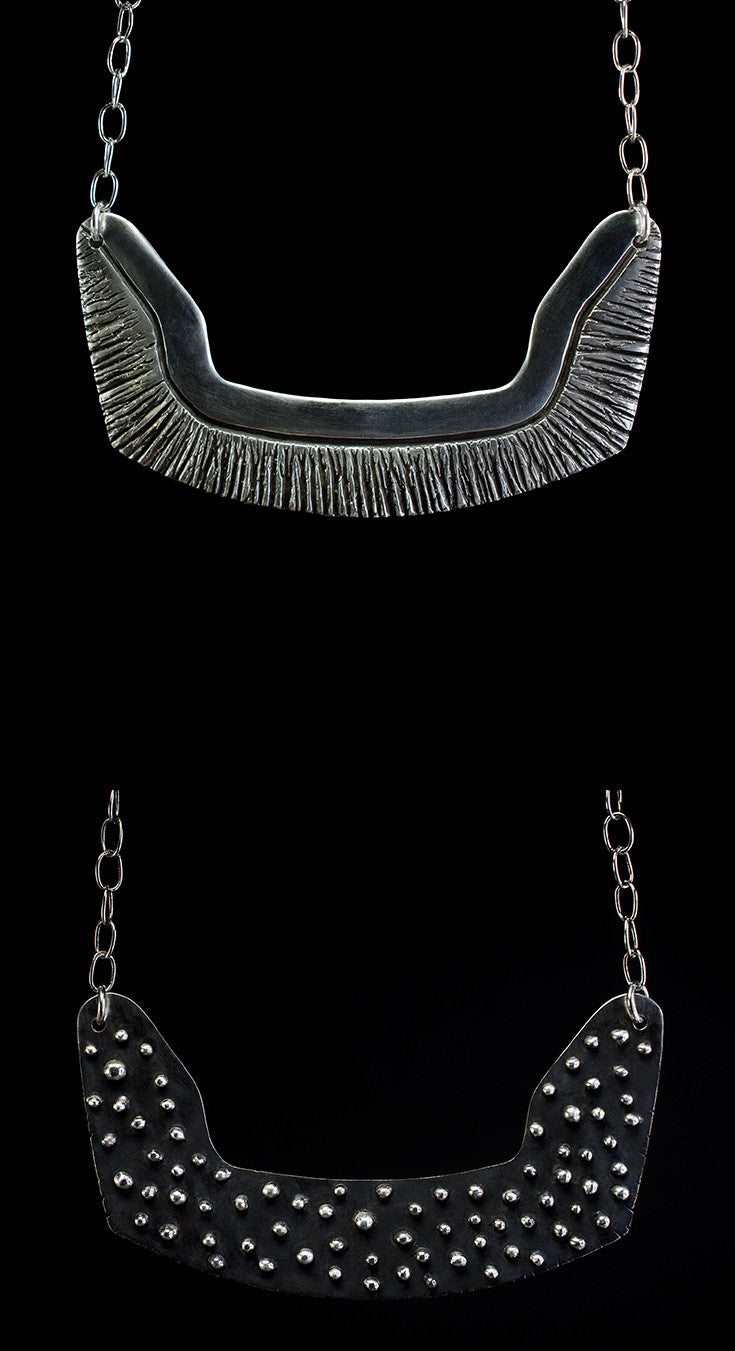 Porterness Studio Double Sided Statement Pendent/Necklace. One of kind/One off!