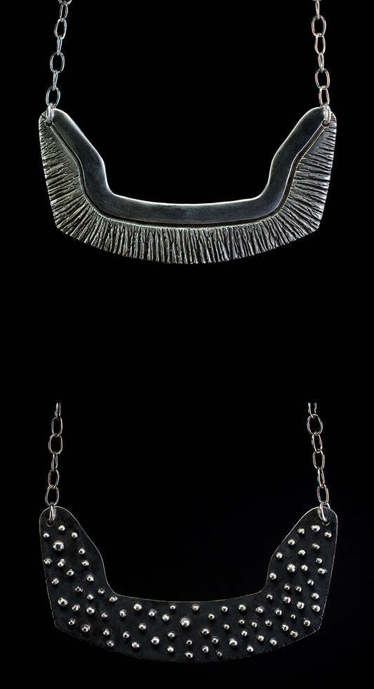 Porterness Studio Double Sided Statement Pendent/Necklace. One of kind/One off!