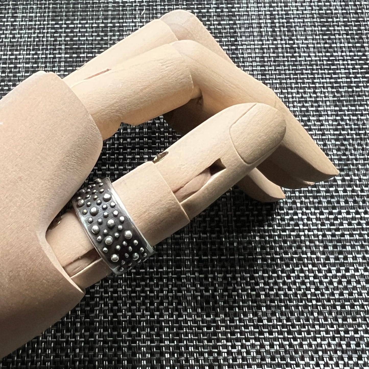 Sterling Silver Demi-Sec Bubble Band Ring
