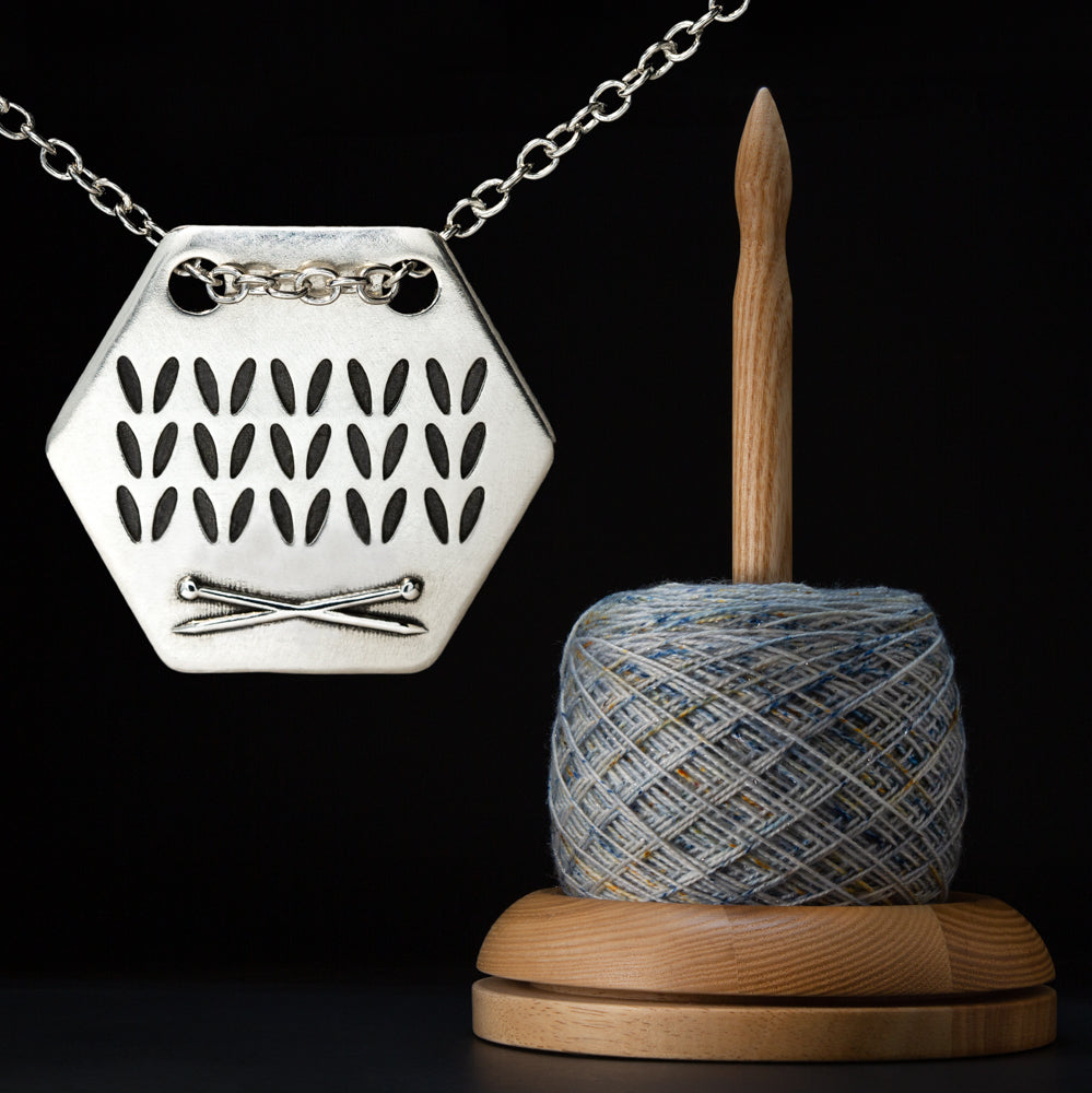 Honeycomb Knit Necklace