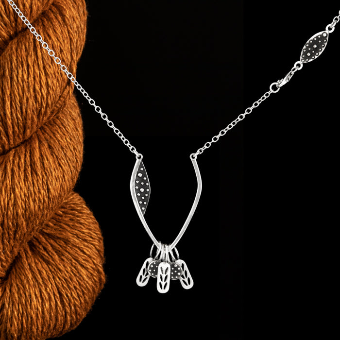 Sterling Silver Stitch Marker Necklace - Demi Sec