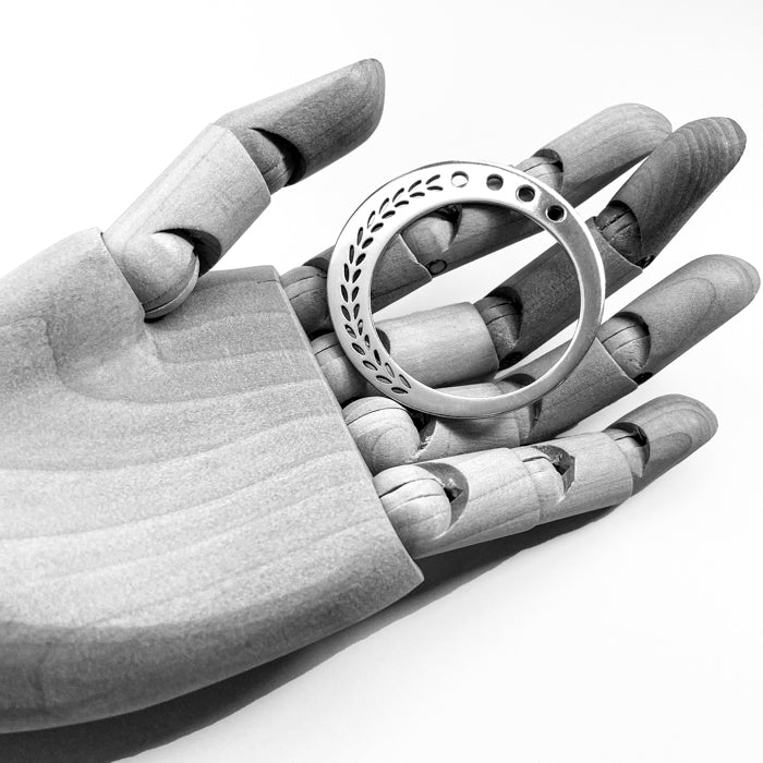 Sterling Silver Stockinette Sash / Shawl Ring