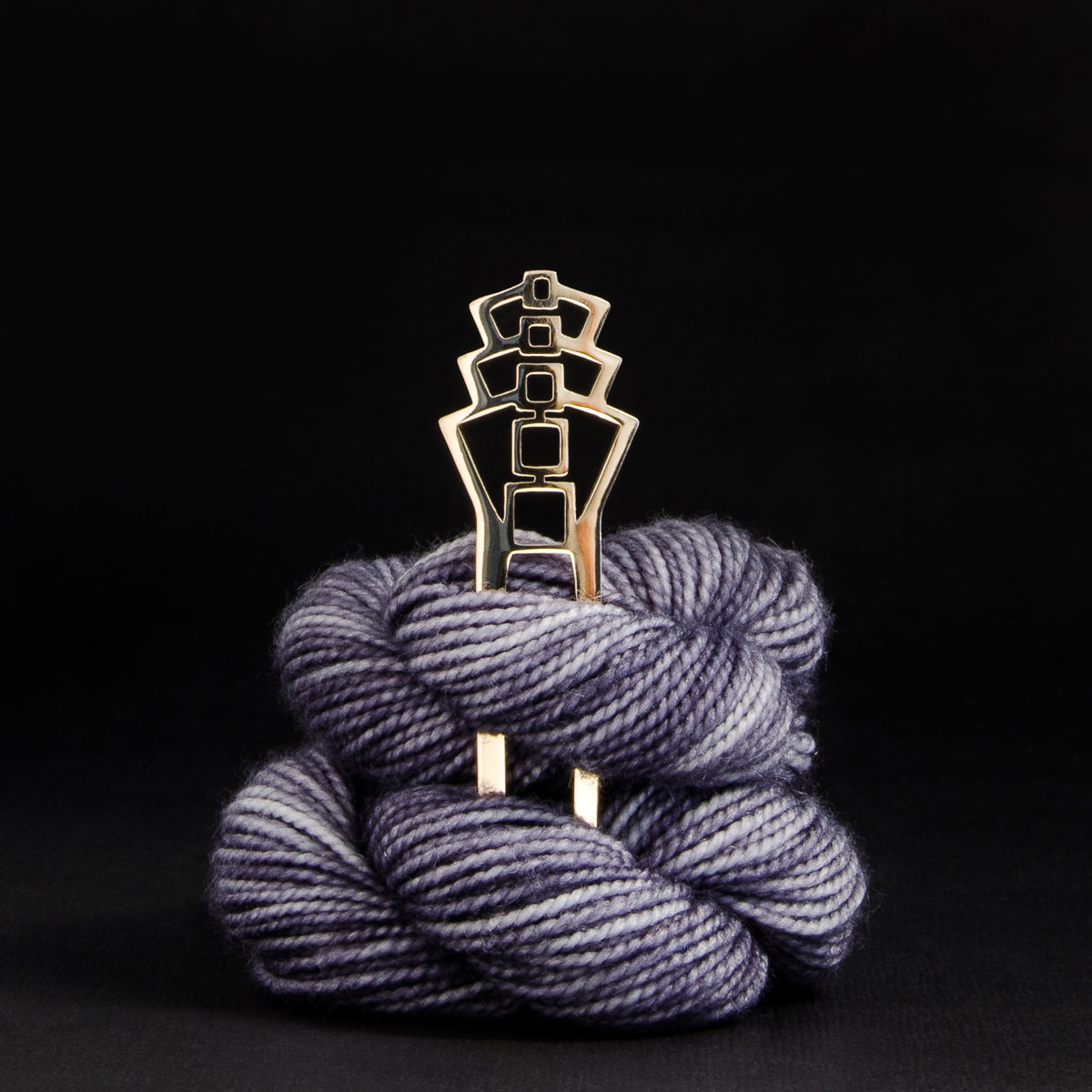 Bronze Porterness Demi-Sec Shawl Pin/fork Luxury Knitting Jewelry