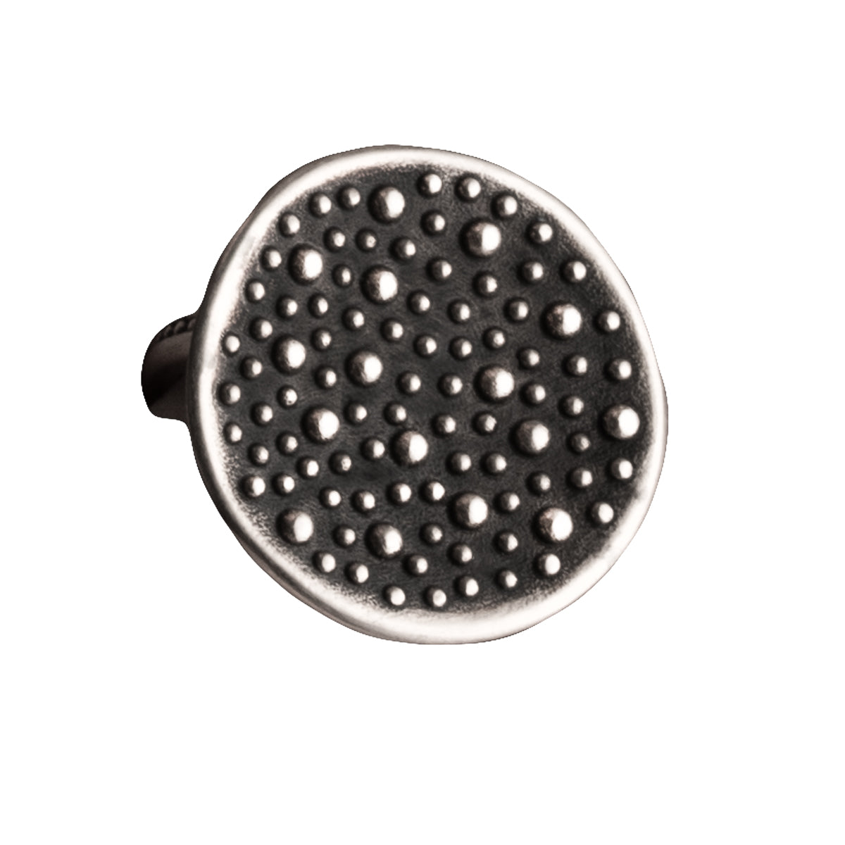 Sterling Silver Round Wave Demi-Sec Bubble Ring