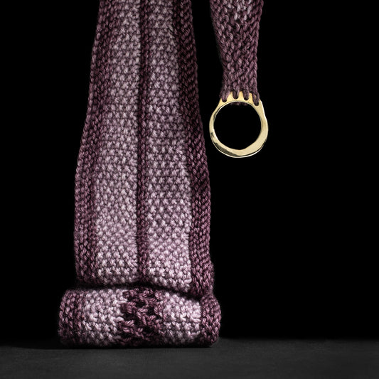 Porterness Studio Bronze Shawl Ring Luxury Knitting Jewelry for the Contemporary Yarn Connoisseur