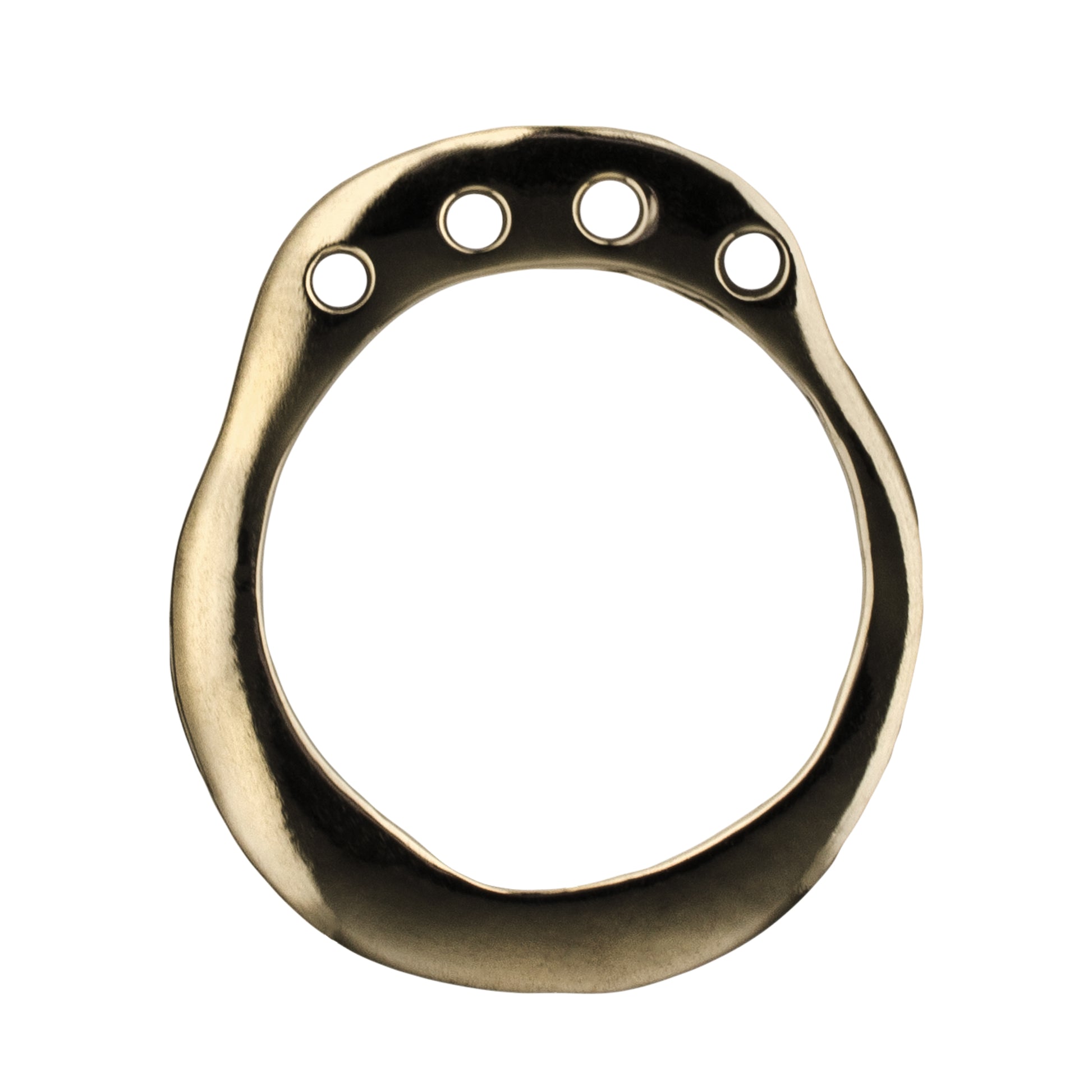 Porterness Studio Bronze Hand Craved Shawl Ring Luxury Knitting Jewelry for the Contemporary Yarn Connoisseur