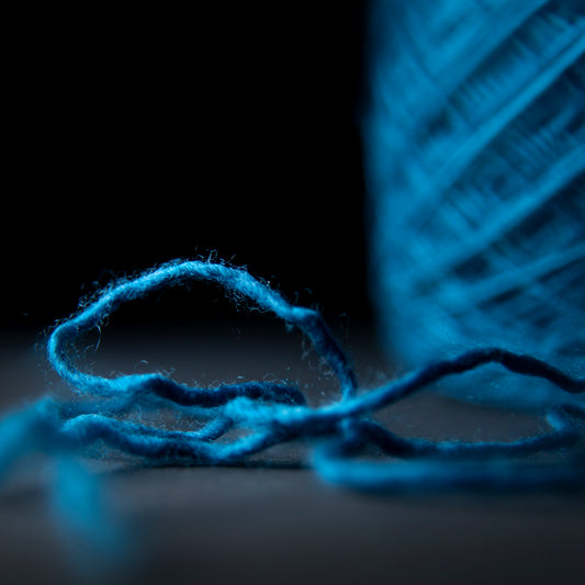 Porterness Studio Framed Photographic Print - Delicate Blue Yarn Cake