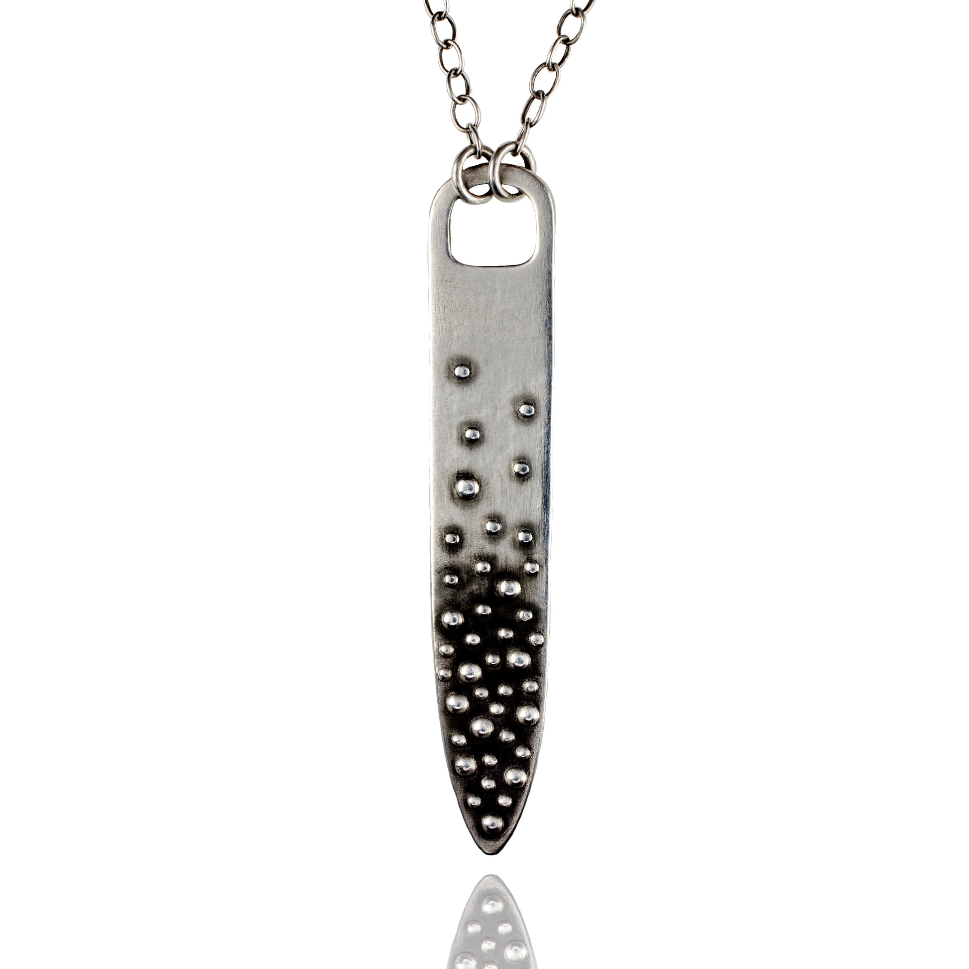 Porterness Studio  Silver Demi-Sec Bubbles Stick Pendent