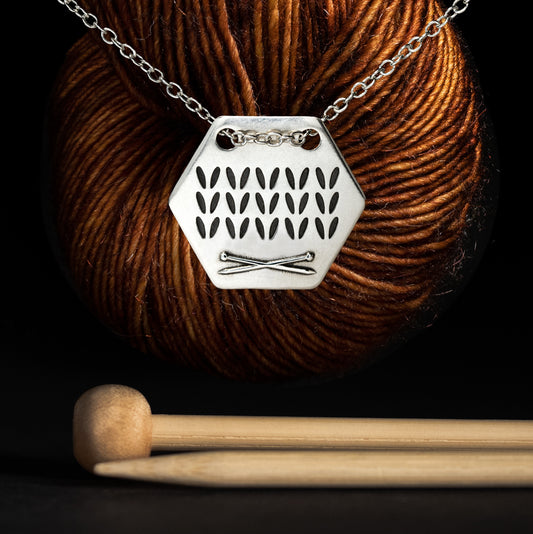 Honeycomb Knit Necklace