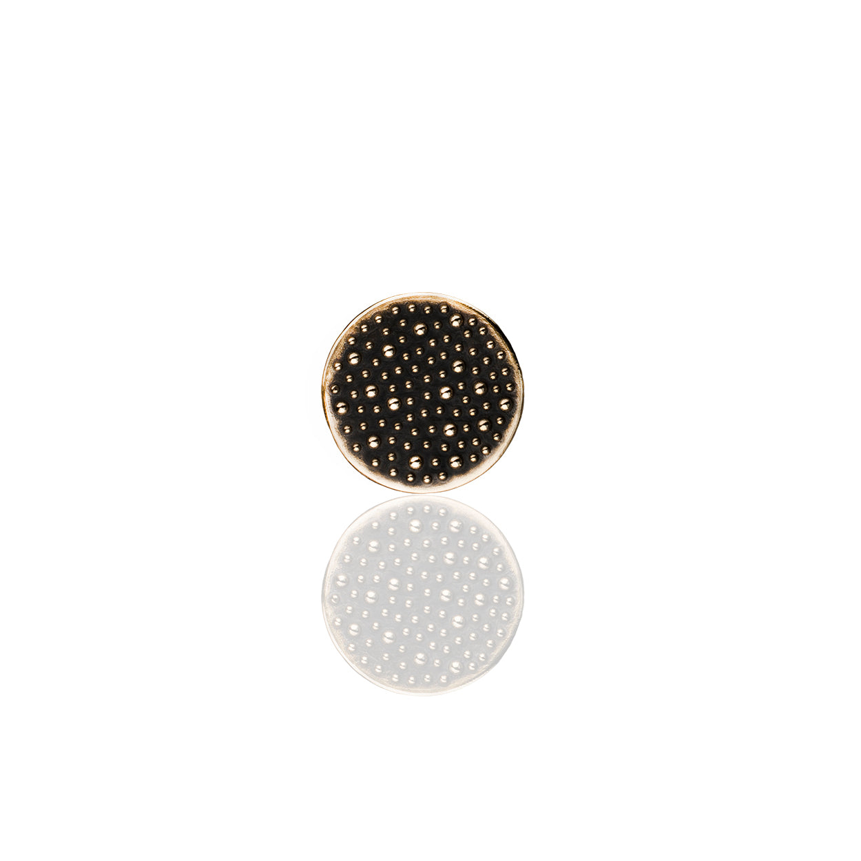 Jewelry for Yarn - Bronze Button for Fiber Arts Lifestyle - Demi-Sec Button