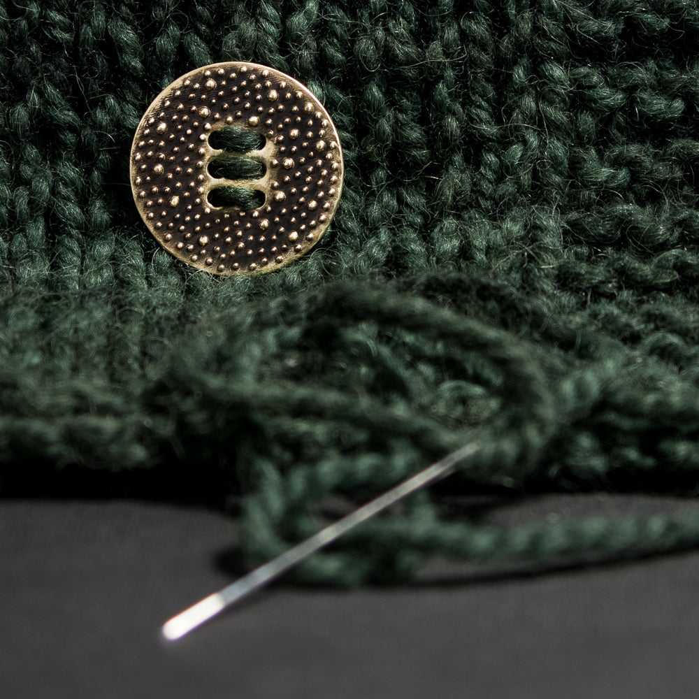 Jewelry for Yarn - Bronze Button for Fiber Arts Lifestyle -The Large Porterness6 Button