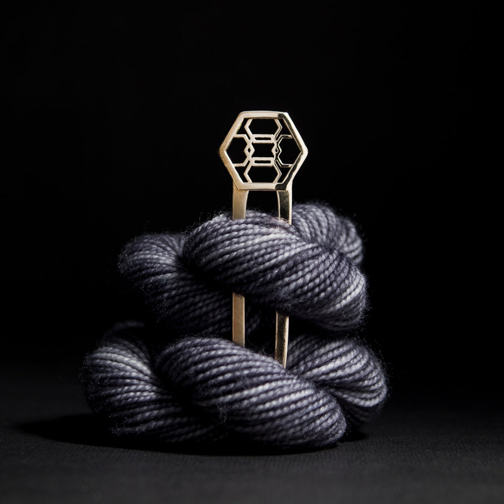 Porterness Studio Hexagon Shawl Pin Luxury Knitting Jewelry for the Contemporary Yarn Connoisseur