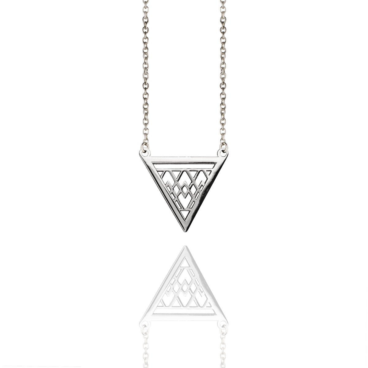 Porterness Studio Sterling Silver Triangle Necklace