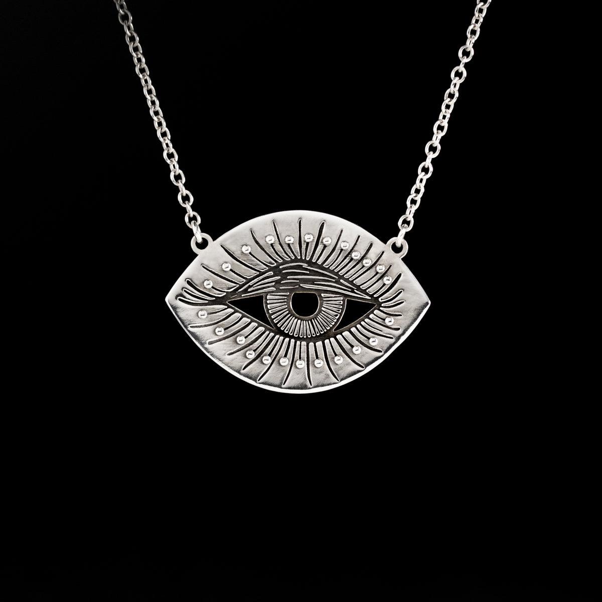 Sterling Silver Inner Eye Necklace, Illanna Style