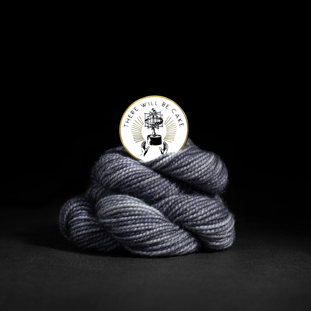 Best Gifts for Yarn Lovers "There Will Be Cake" Enamel Pin 