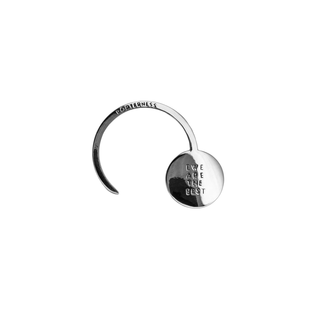 Porterness Studio Sterling Silver Round Shawl Pin with Large Demi-Sec Drop Ewe Are The Best