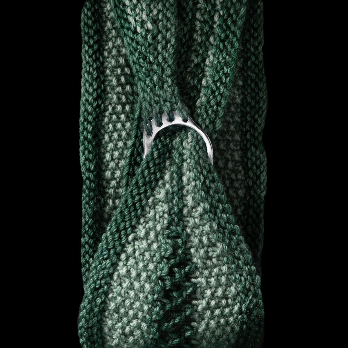 Porterness Studio Sterling Silver Hand Craved Shawl Ring